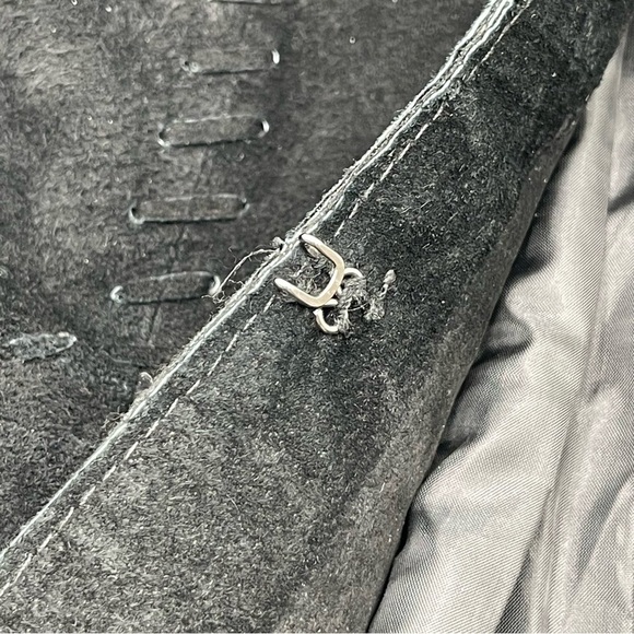 VTG Western Whip Stitch Leather Genuine Suede Coat Womens Size S Sonoma Jeans Co - Picture 13 of 15